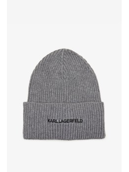 Женская шапка Karl Lagerfeld с добавлением шерсти и кашемира K/Essential Grey