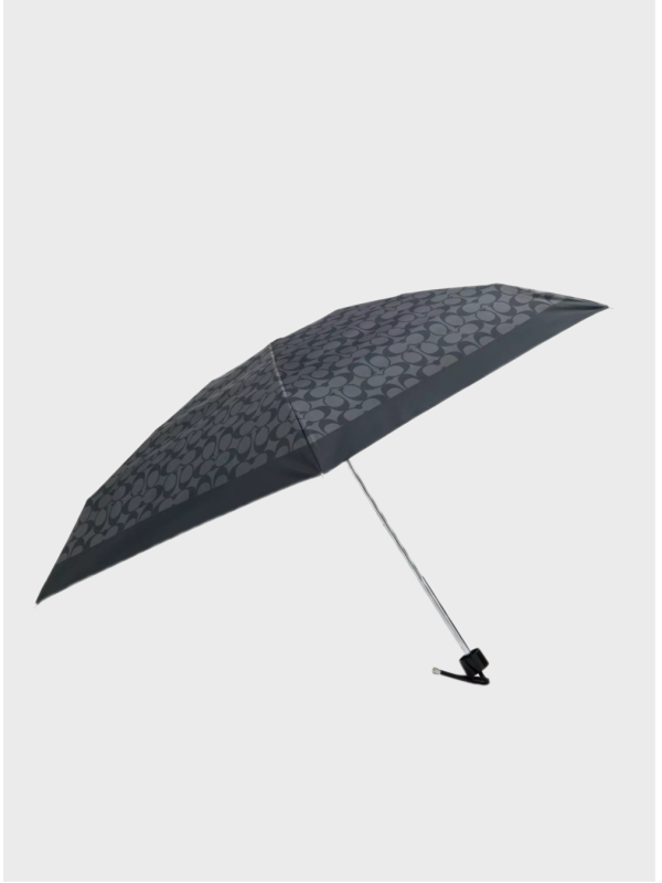 Парасолька Coach Uv Protection Signature Mini Umbrella Silver/Black