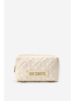 Косметичка Love Moschino Quilted Pouch Beige