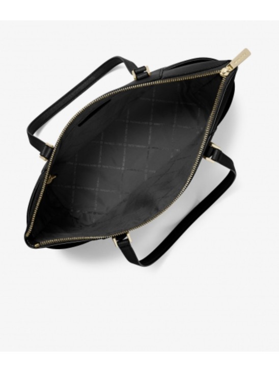 Michael Kors Charlotte Large Saffiano Leather Top-Zip Tote Bag