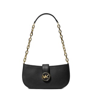 Cумка Michael Kors Carmen Black Small Faux Leather Shoulder Bag