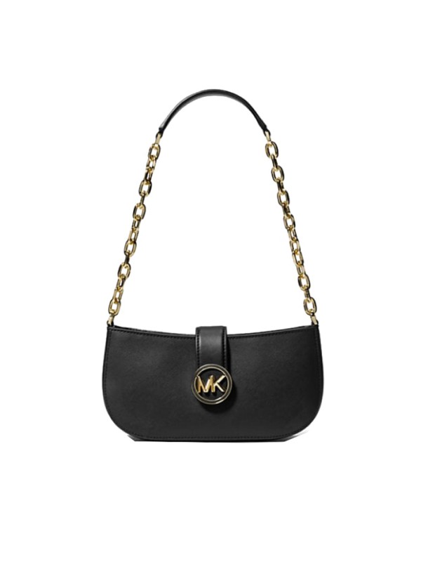 Cумка Michael Kors Carmen Black Small Faux Leather Shoulder Bag