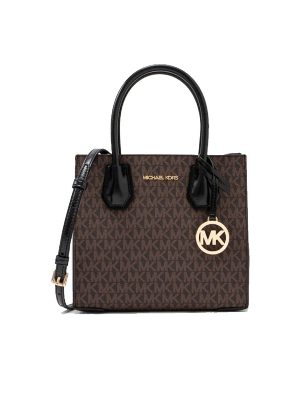 Cумка Michael Kors Mercer mini Tote Bag black/brown logo