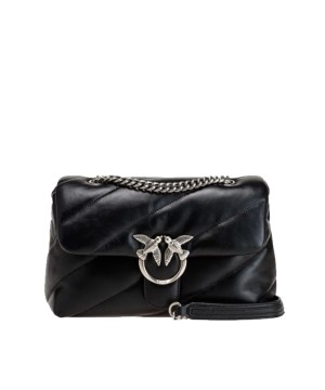 Cумка Pinko PUFF Medium Black/Silver FW 23-24