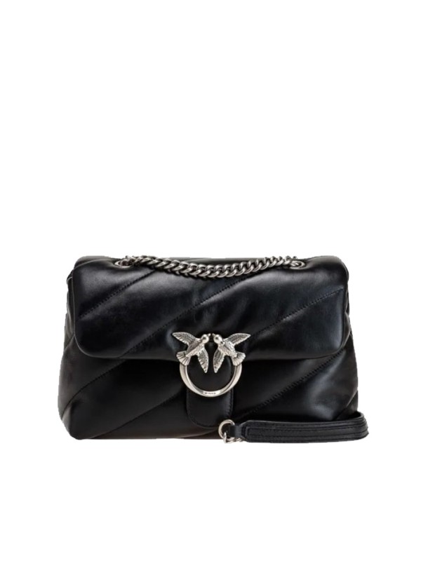 Cумка Pinko PUFF Medium Black/Silver FW 23-24