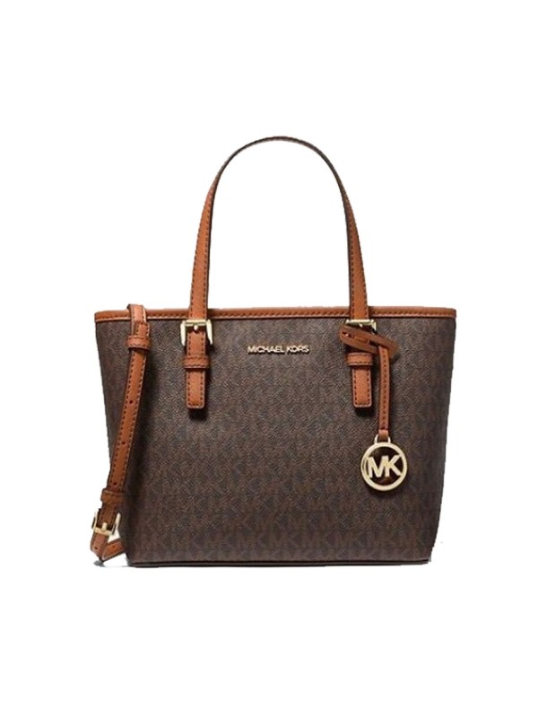 Cумка Michael Kors Jet Set Travel XS Tote Brown logo