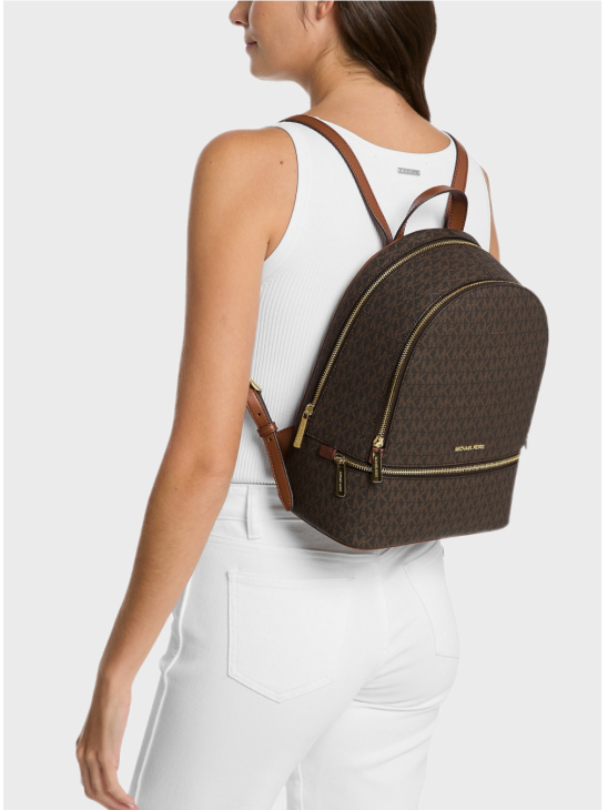 Рюкзак Michael Kors Rhea Medium Brown Logo