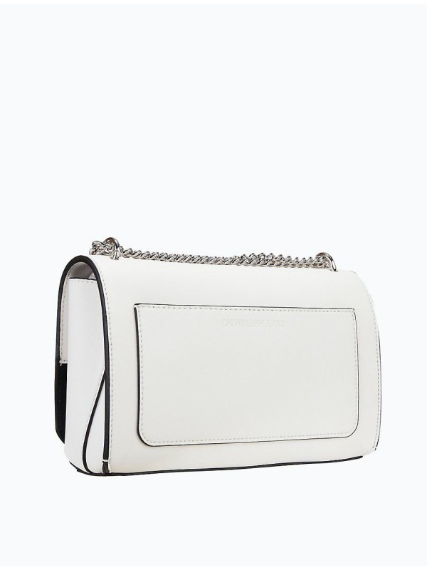 Cумка Calvin Klein Jeans Sculpted Chainlink Crossbody Bag white