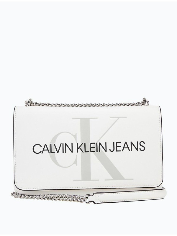 Cумка Calvin Klein Jeans Sculpted Chainlink Crossbody Bag white