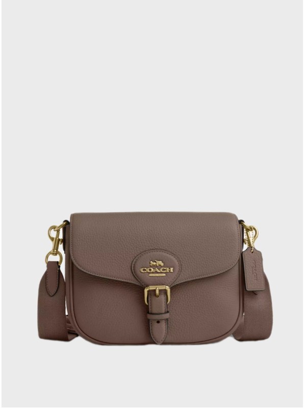 Cумка Coach Amelia Saddle Dark Stone