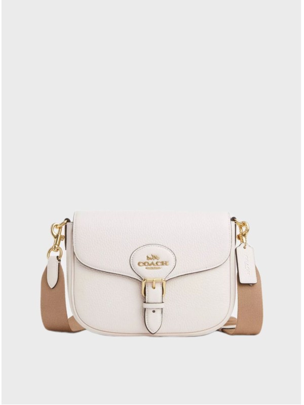 Cумка Coach Amelia Saddle White