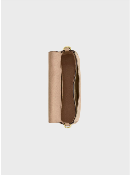 Сумка Coach Amelia Saddle With Signature Canvas Beige