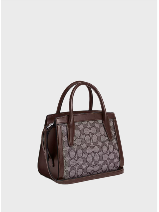 Сумка Coach Andrea Carryall In Signature Jacquard Brown