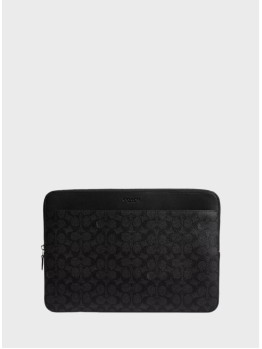 Мужская сумка Coach Laptop Case In Signature Canvas Black