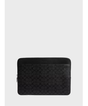 Чоловіча сумка Coach Laptop Case In Signature Canvas Black