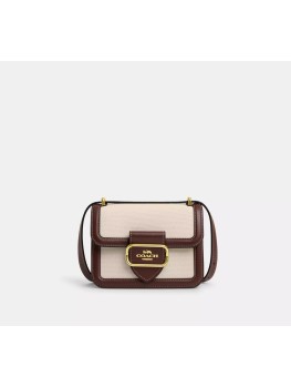Cумка Coach Morgan Square Crossbody Bag Gold/Natural Multi