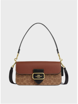Cумка Coach Morgan Shoulder Bag Canvas Gold/Khaki Multi