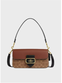 Cумка Coach Morgan Shoulder Bag Canvas Gold/Khaki Multi