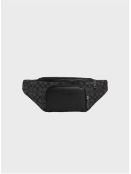 Чоловіча поясна сумка Coach Racer In Signature Black Logo