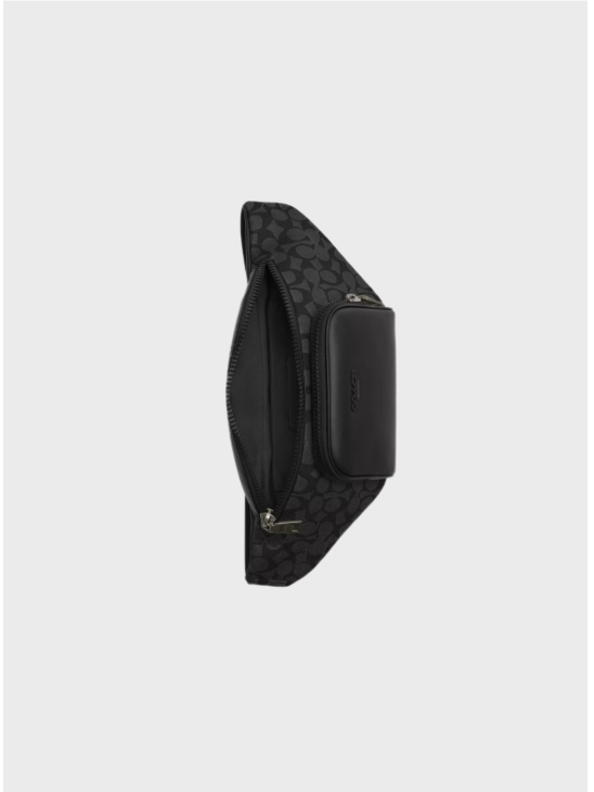 Чоловіча поясна сумка Coach Racer In Signature Black Logo