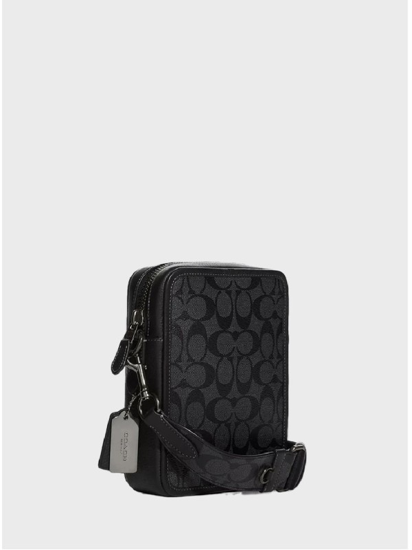 Мужская сумка Coach Sullivan Crossbody In Signature Canvas Black Logo