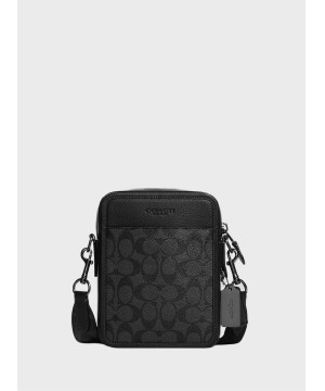 Мужская сумка Coach Sullivan Crossbody In Signature Canvas Black Logo