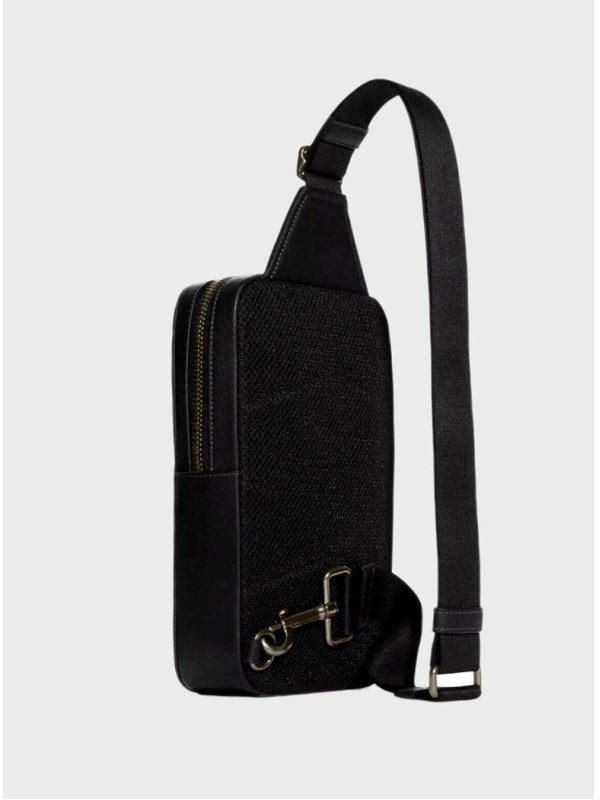 Мужская сумка Coach Sullivan Pack In Signature Canvas Black Logo