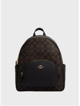 Рюкзак Coach Court In Signature Canvas, Gold/Brown Black