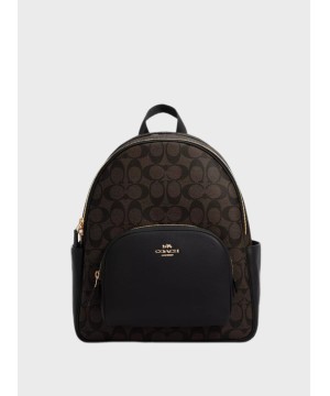 Рюкзак Coach Court In Signature Canvas, Gold/Brown Black