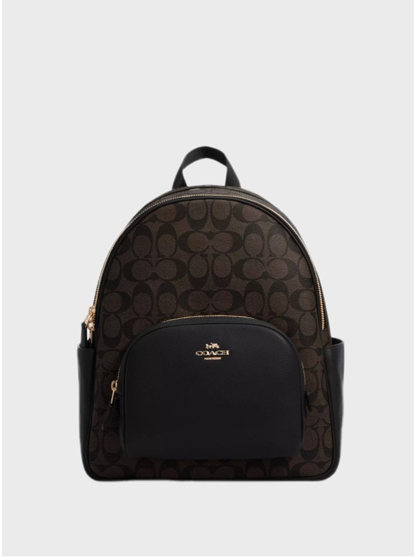 Рюкзак Coach Court In Signature Canvas, Gold/Brown Black