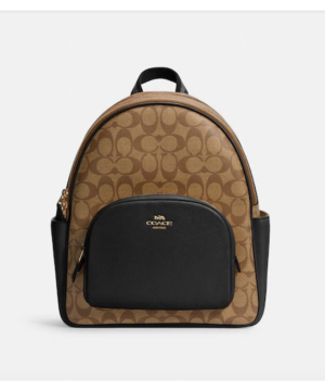 Рюкзак Coach Court In Signature Canvas, Brown/Khaki 