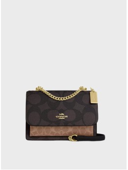 Сумка Coach Klare Crossbody In Blocked Signature Canvas Walnut