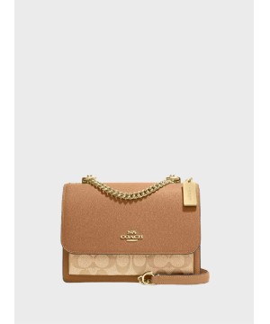 Cумка Coach Klare Crossbody In Signature Canvas Gold/Khaki