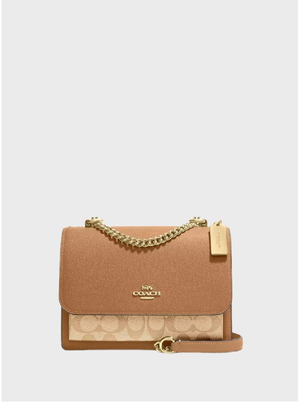 Cумка Coach Klare Crossbody In Signature Canvas Gold/Khaki