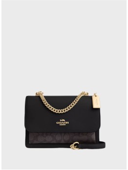 Cумка Coach Klare Crossbody In Signature Canvas Walnut/Black