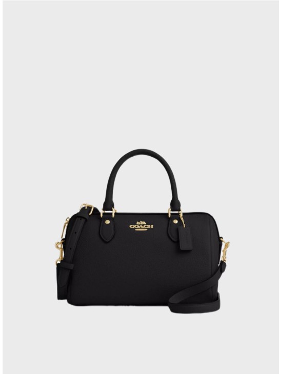 Сумка Coach Rowan Satchel Gold Black