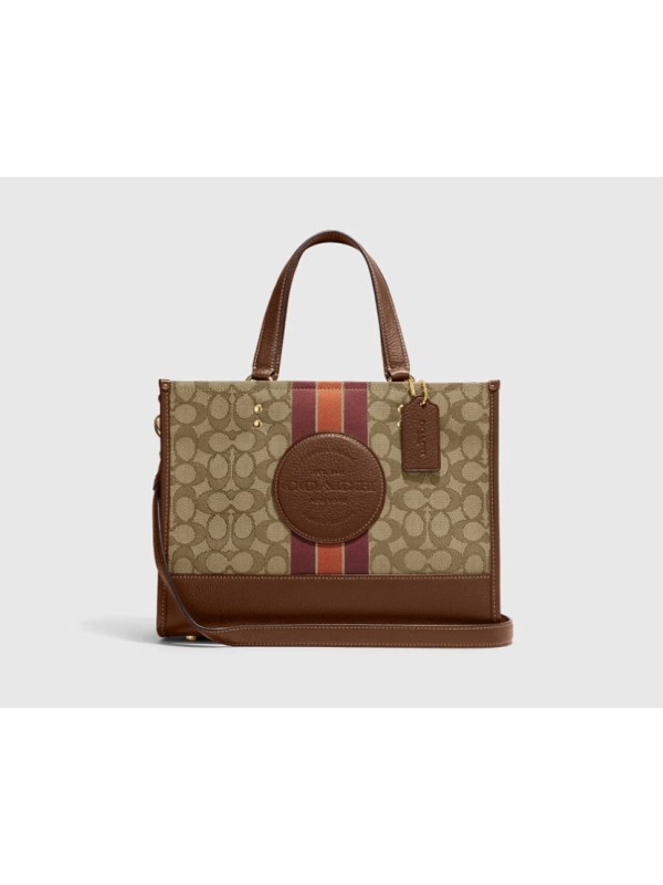 Cумка Coach Dempsey Carryall In Signature Jacquard With Stripe And Coach Patch