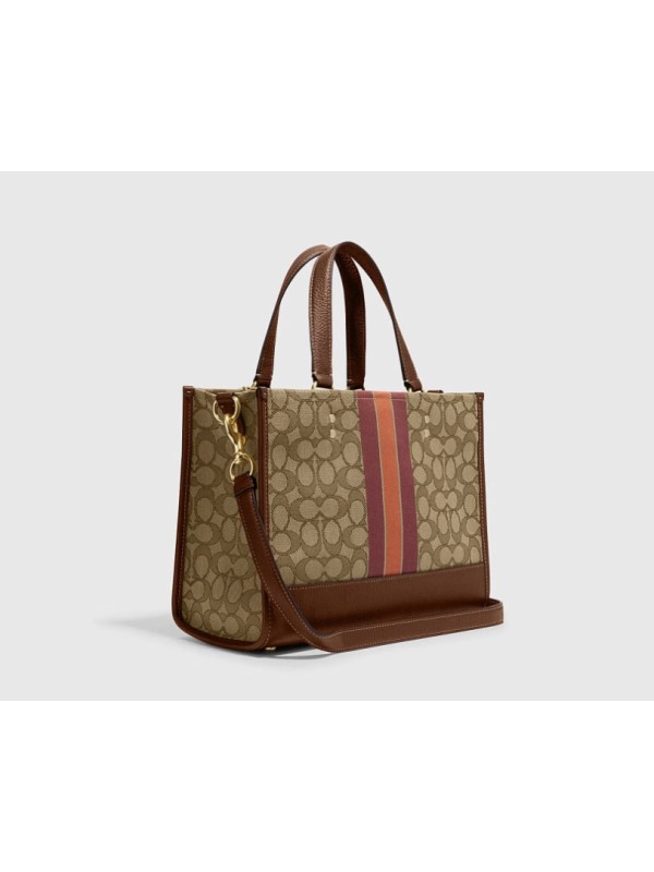 Cумка Coach Dempsey Carryall In Signature Jacquard With Stripe And Coach Patch