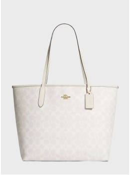 Cумка Coach City Tote Bag In Signature Canvas White
