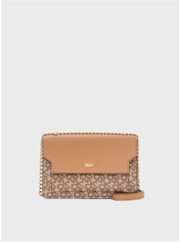 Сумка DKNY Millie Flap Leather Shoulder Beige