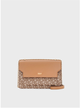 Сумка DKNY Millie Flap Leather Shoulder Beige
