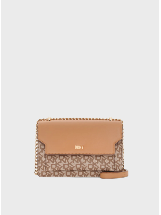 Сумка DKNY Millie Flap Leather Shoulder Beige