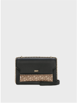 Сумка DKNY Millie Flap Leather Shoulder Black/Gold