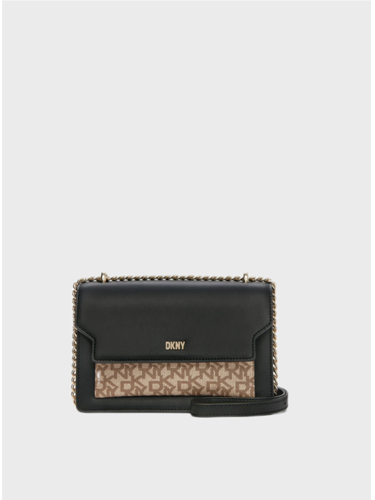 Сумка DKNY Millie Flap Leather Shoulder Black/Gold