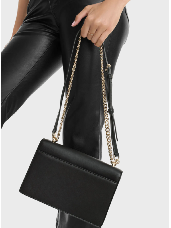 Сумка DKNY Millie Flap Leather Shoulder Black/Gold