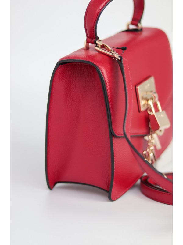 Cумка DKNY Elissa Top Handle Leather Satchel Red