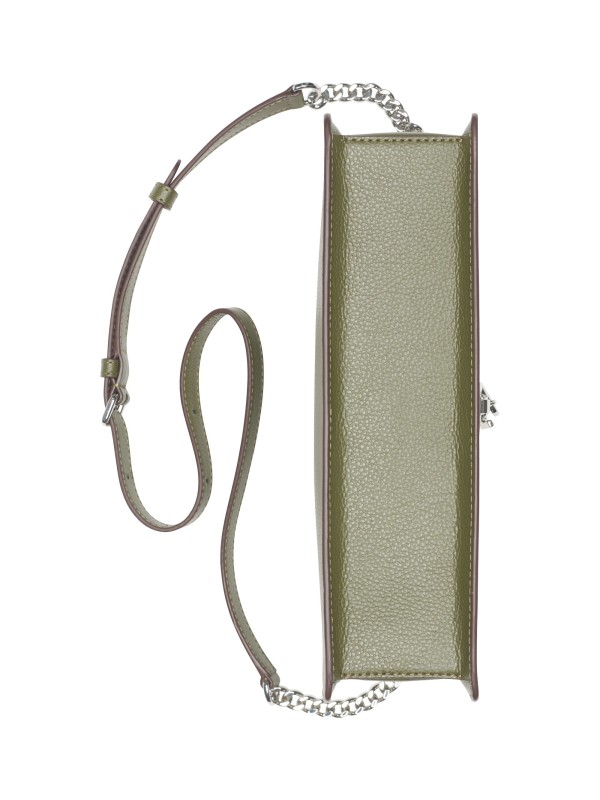 Cумка DKNY Elissa Pebbled Leather Shoulder Bag Olive