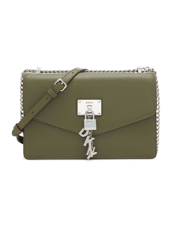 Cумка DKNY Elissa Pebbled Leather Shoulder Bag Olive