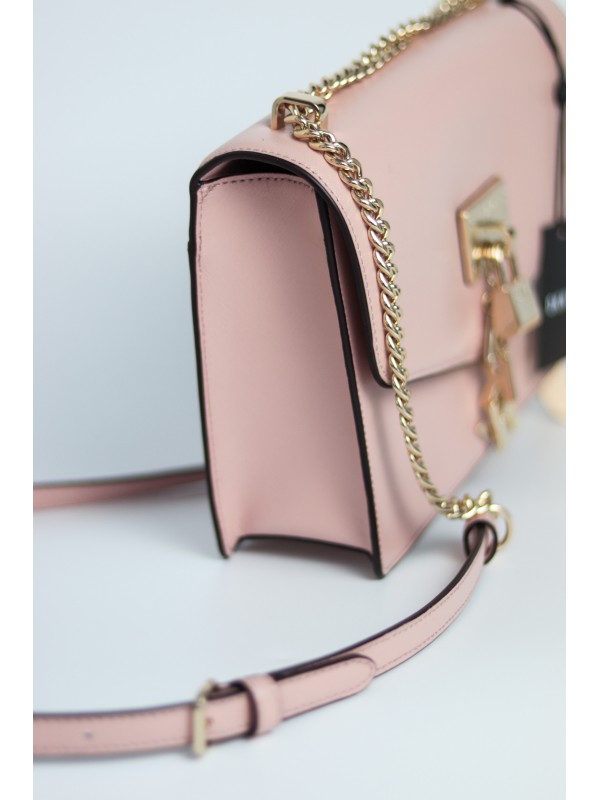 Cумка DKNY Elissa Pebbled Leather Shoulder Bag Pink