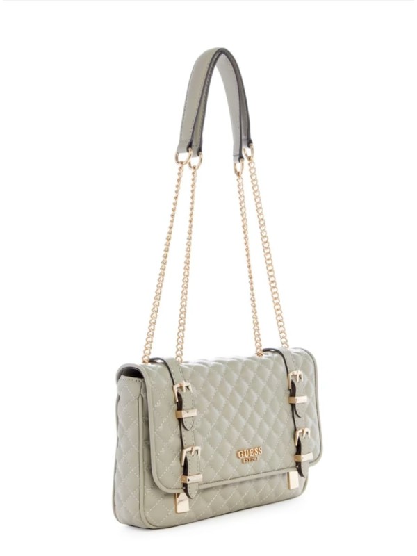 Cумка Guess Adam Quilted Convertible Crossbody Taupe